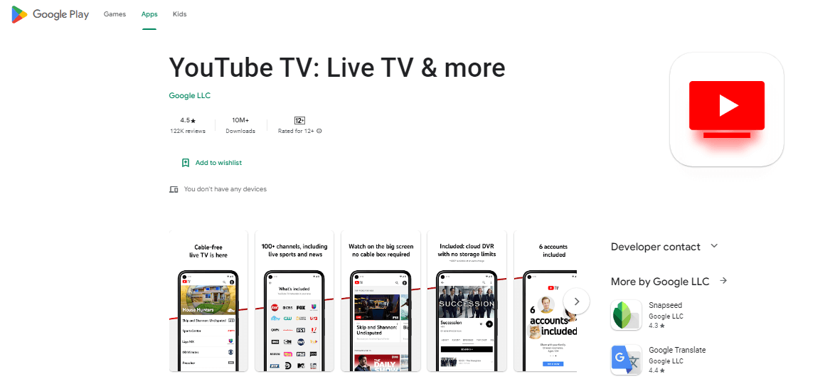 YouTube TV