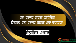 ধান চালের ব্যবসা আইডিয়া - কিভাবে ধান চালের ব্যবসা শুরু করবেন?