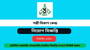 Pally Bikash Kendra Job Circular